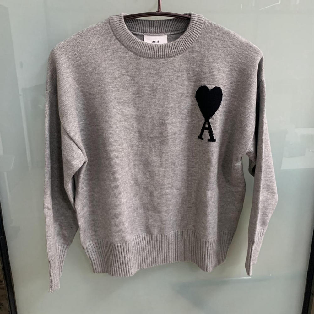 Ami Paris Gray Sweater